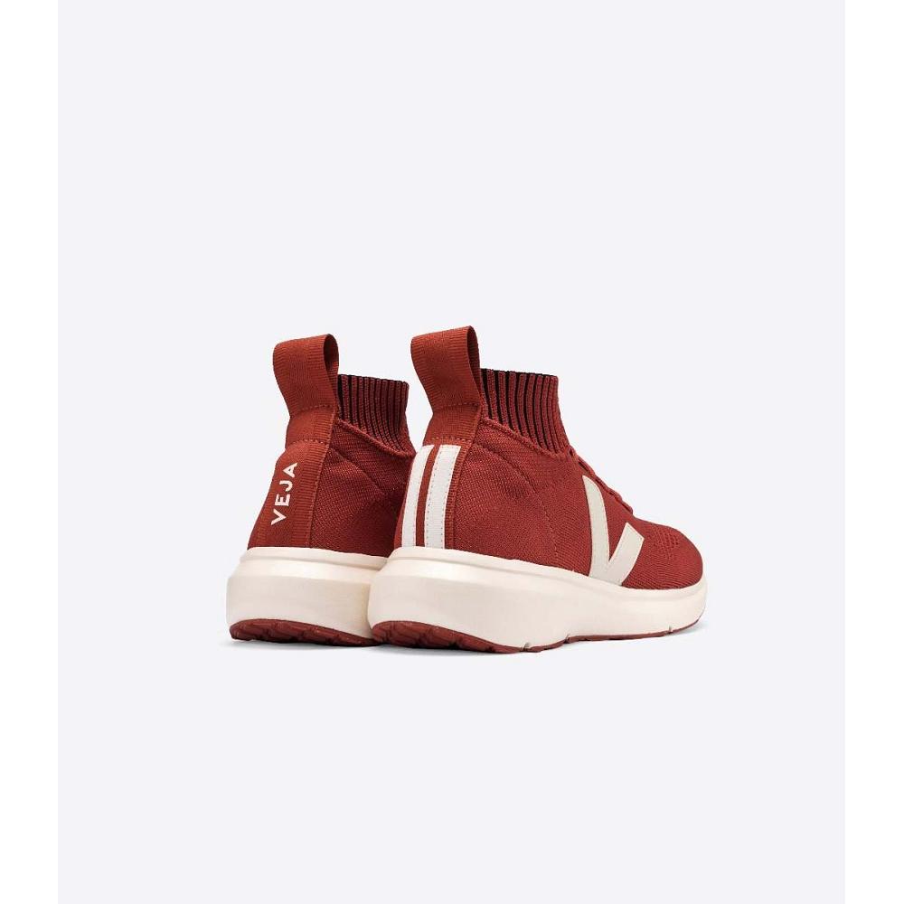 Adidasi Alergare Barbati Veja V-KNIT VEJA X RICK OWENS MID Rosii | RO 155FDN